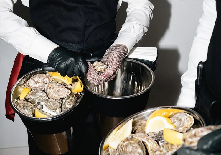 Contessa — catering di ostriche dal vivo